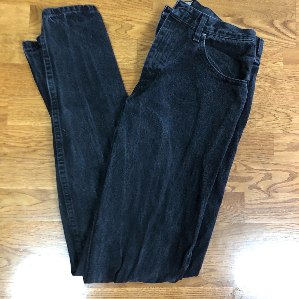 Wrangler Authentics Classic 5 Pocket Relaxed Fit Black Jeans Size 32x36